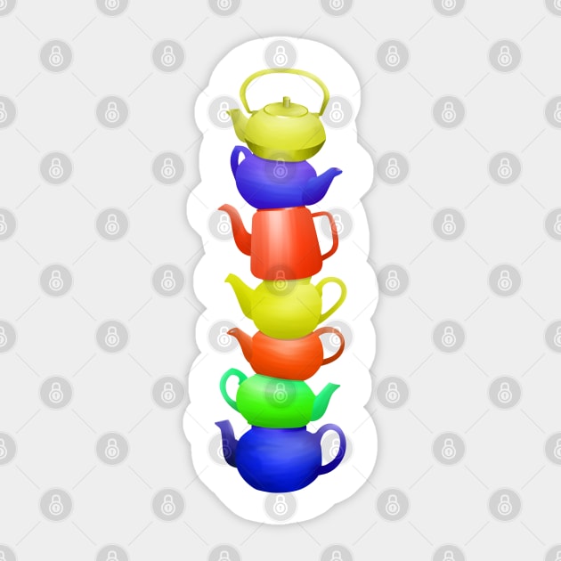 Teapots Sticker by mailboxdisco